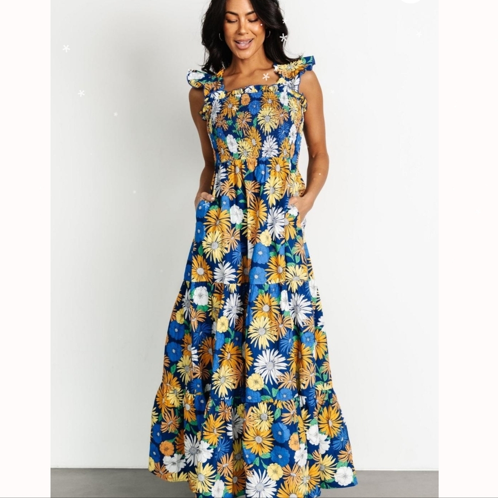 Listicle Smocked Maxi Dress